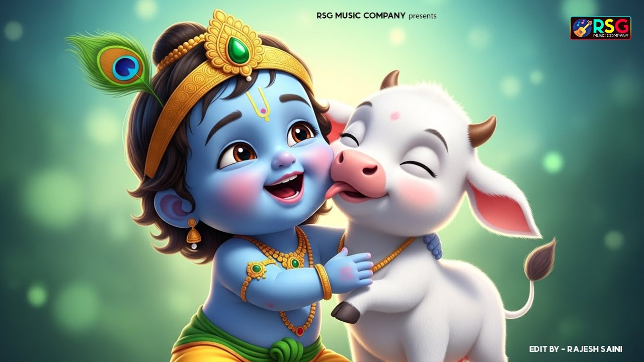 Little Krishna Song छोटी छोटी गैया - Choti Choti Gaiya Chote Chote Gwal | Krishna Song