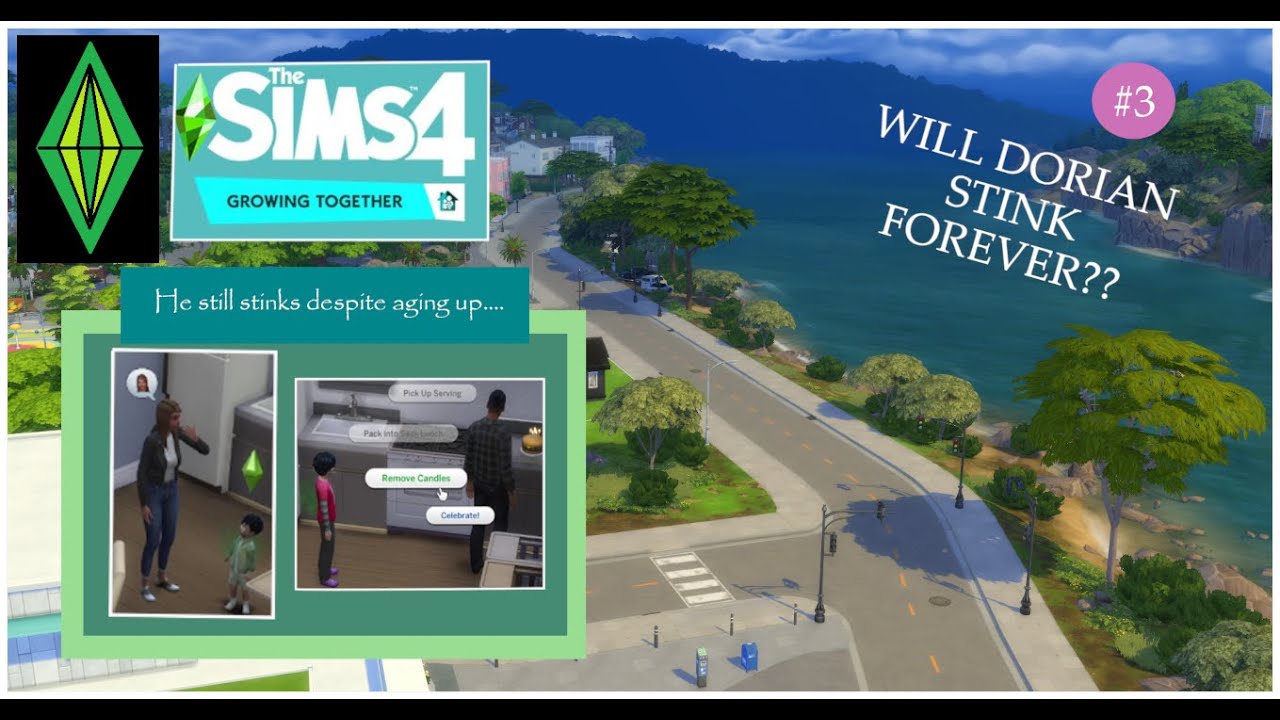 Why does he still stink?? The Sims 4 Growing Together 