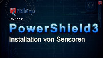 Anschluss und Aktivierung der externen Sensoren für Riello UPS USV-Anlagen mit Netman 204.