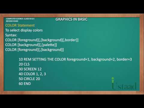 CS10 Graphics COLOR Statement Part 3