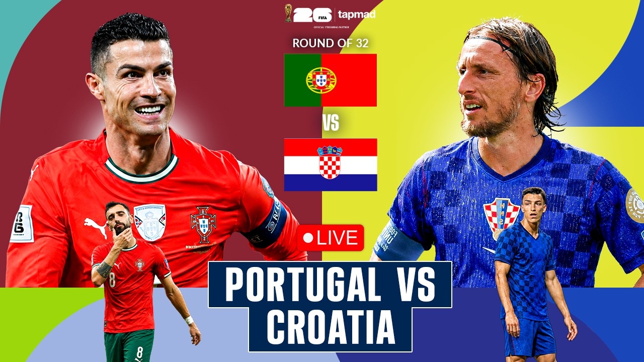 Portugal vs Croatia | Live | FIFA World Cup 2026 | tapmad | FIFA26