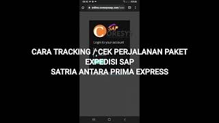 CARA CEK PAKET / TRACKING PERJALANAN PAKET DARI SAP EXPRESS