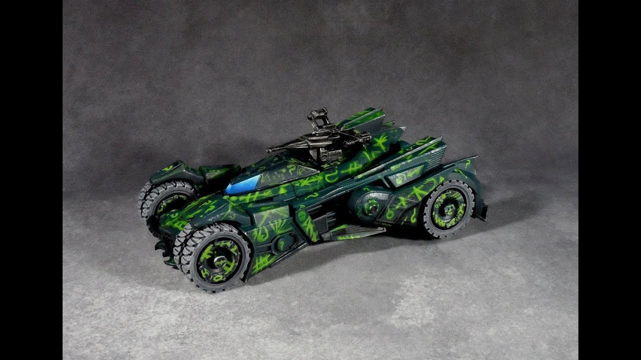 Batman Miniatures Series Ep 01 - Batmobile Riddler Skin Pt 1 - YouTube