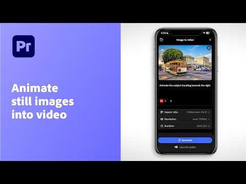 How to Animate a Still Image to Video in Adobe Premiere | Step-by-Step Tutorial
