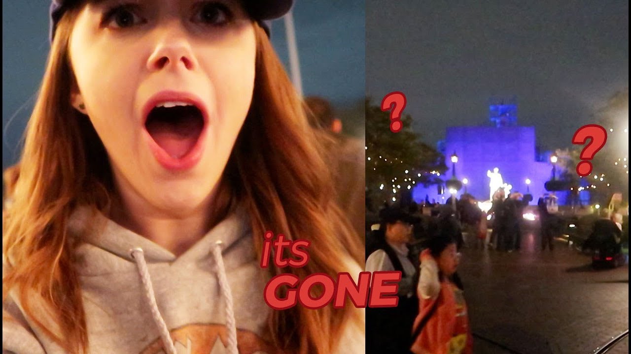 the castle at disneyland is gone!!!!!! // Jill Cimorelli