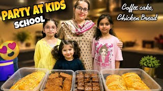 Kids' School Party Vlog | Baking Coffee Cake and Homemade Chicken Bread screenshot 5