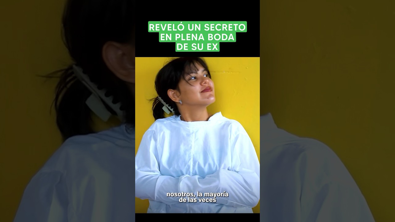 Reveló un secreto en plena boda de su ex 