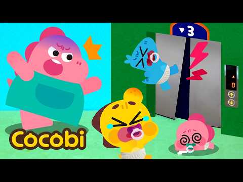 Babies, Don't Jump in the Elevator 😱 You Could Get Hurt | Songs for Kids | Cocobi