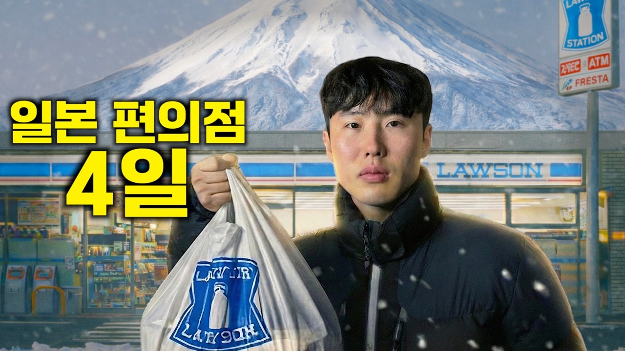 4일 동안 일본에서 편의점 음식만 먹고 살아보기