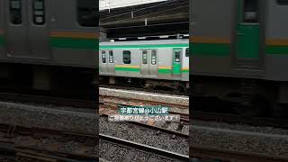 宇都宮線小山駅下り列車発車シーン3  #jr東日本 #鉄道 #宇都宮線 #小山駅