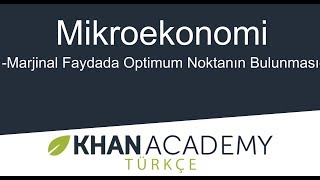 Marjinal Faydada Optimum Noktanın Bulunması (Mikroekonomi)