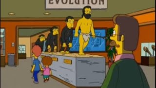 Ned Flanders sees evolution at the museum