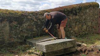 EP184   A shock discovery beneath our large cemetery slabs, we weren't expecting this