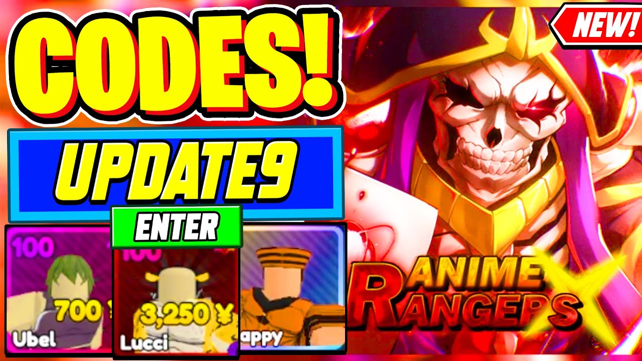 Code Anime Rangers X Code ⚠️New⚠️ ALL WORKING UPDATE 9 CODES For Anime Rangers X - Roblox Anime ...