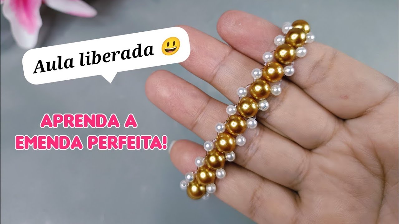 ✨ “Segredo da Emenda Invisível: Pulseira de Silicone com Pérolas Passo a Passo”