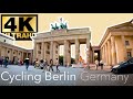 Cycling from Brandenburg Gate to Olympic Stadium - 4K UHD - Berlin Germany (2022)