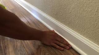 How To Cover Gaps Under Baseboards with Shoe Molding Profile
