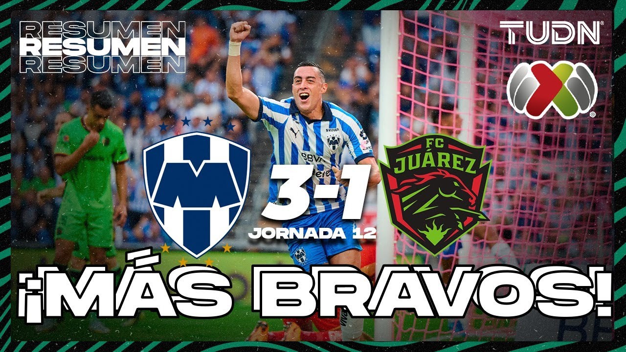 Resumen y goles | Monterrey 3-1 Juárez | AP2023-J12 | Liga Mx | TUDN