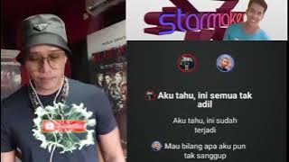 SANDIWARA CINTA karaoke duet RURI REPUBLIK STARMAKER