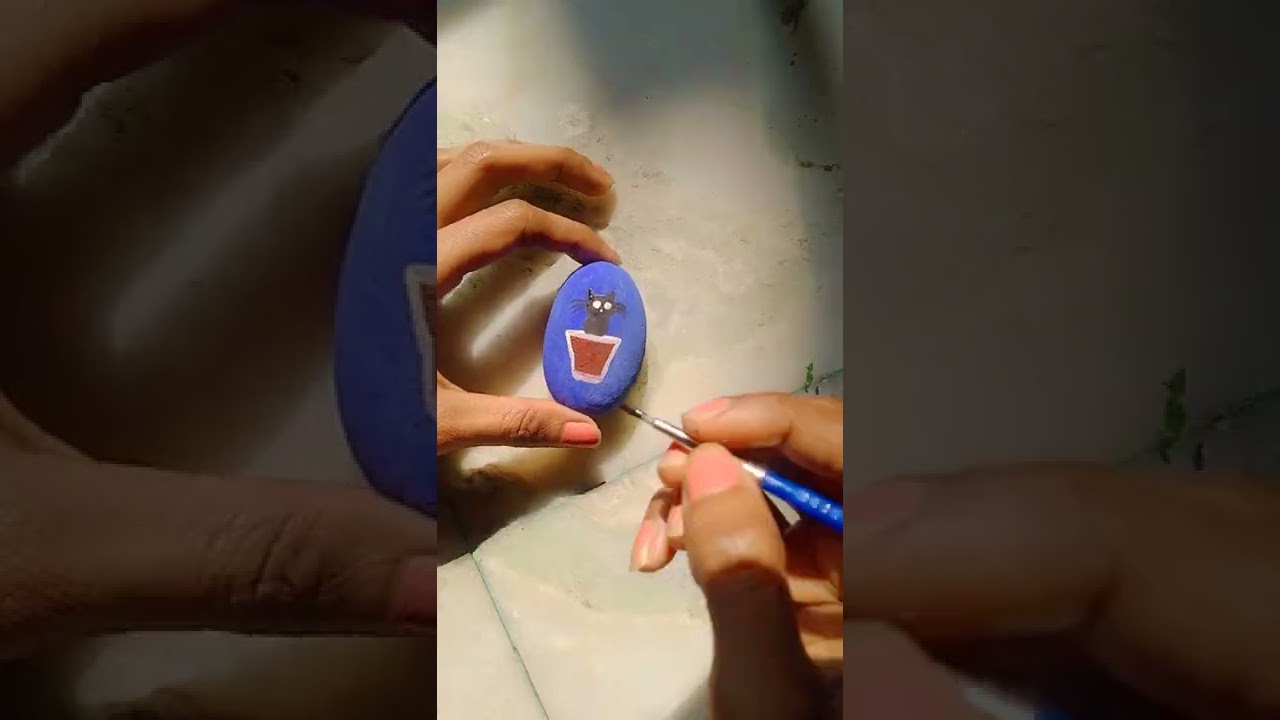 stone art 🖌️🐈 when why how channel..# music bensound.com