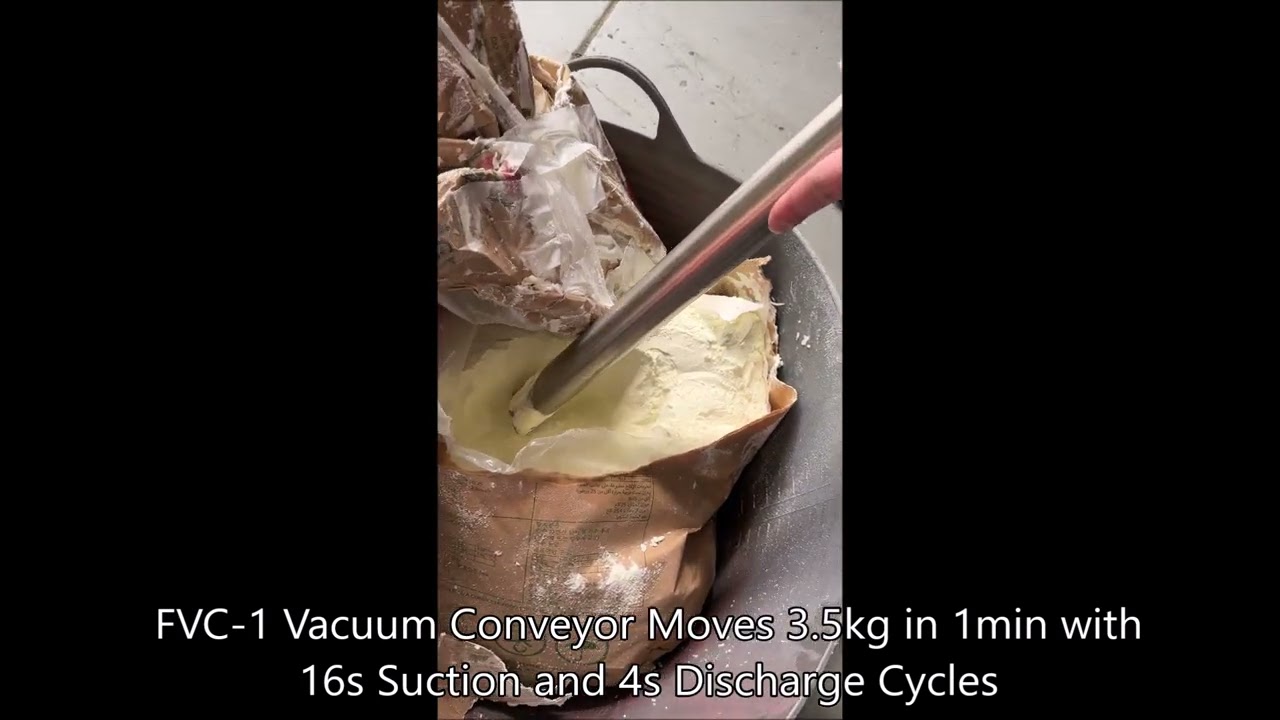 Spray Dried Skim Milk Powder Filquip FVC Vacuum Conveyor Trial