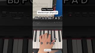 Play Wellerman on the piano part 2 #pianotutorial #piano #wellerman