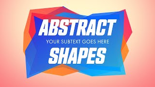 Abstract Shapes Banner Titles - MOGRT for Adobe Premiere