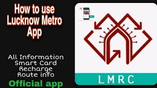 Lucknow Metro Official App | How to use LMRC app | Recharge Smart Card | LMRC Full Information screenshot 5