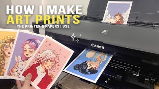 HOW I MAKE MY ART PRINTS // Supplies, Tools, Scan & Edit // Step by Step Guide