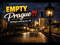 Prague at Night Walk 🇨🇿 | Completely Empty Charles Bridge (Unreal Silence)