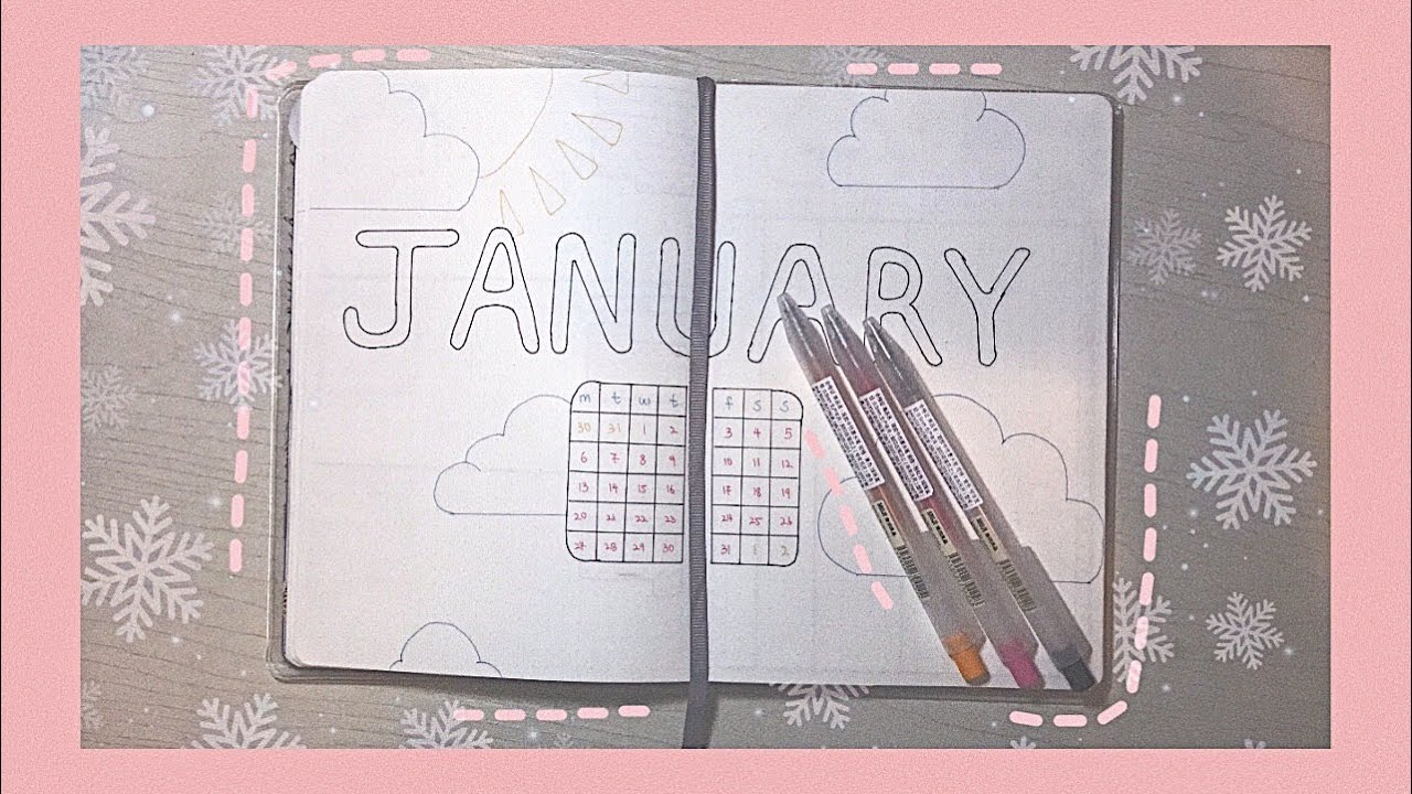 JANUARY + 2020 BUJO SETUP