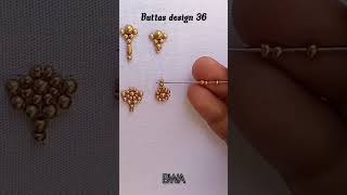 simple buttas design 36 beginner aari work #beginneraariwork #aariworkbymeena#buttasdesign