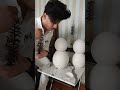 DIY Plaster Snowman | Easy Winter Craft Idea #shorts