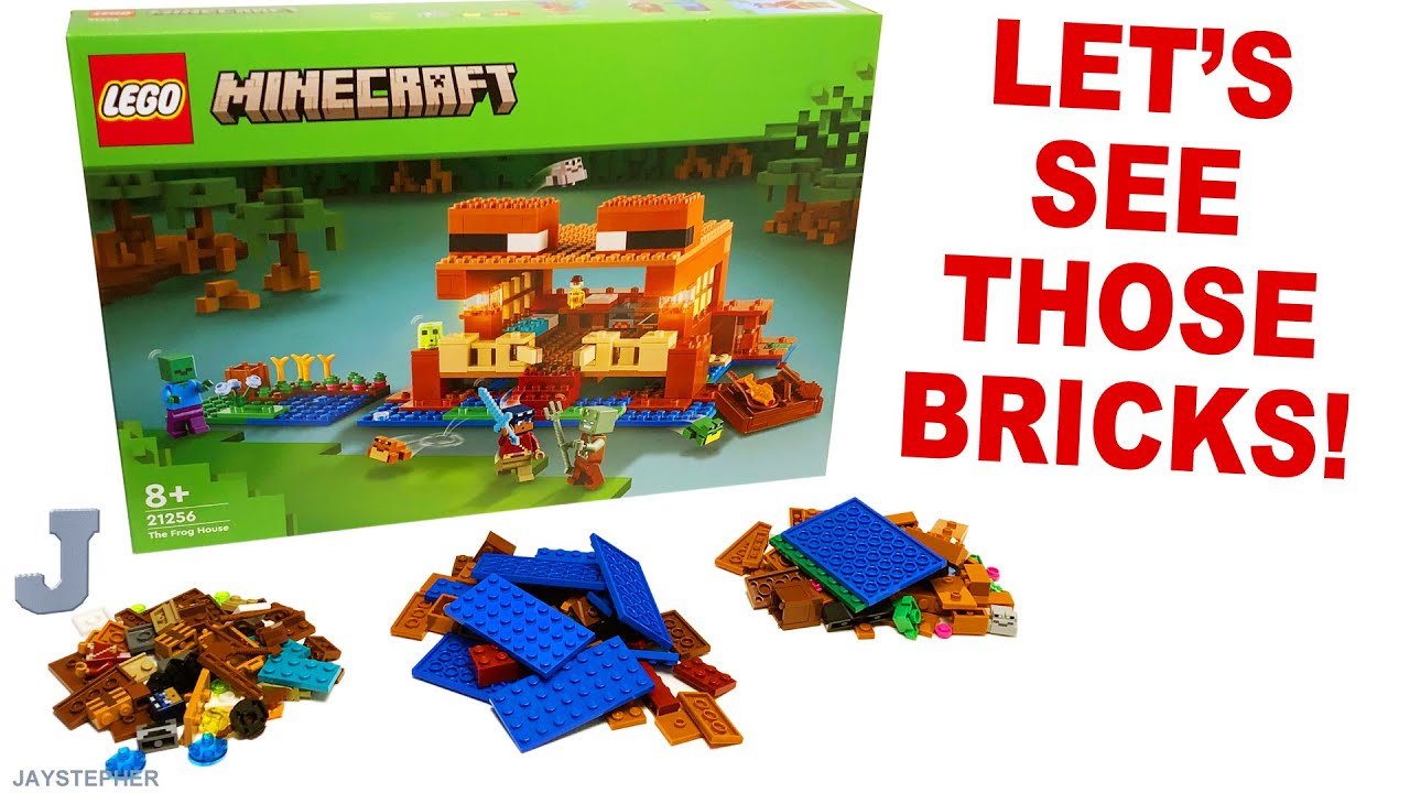 LEGO Minecraft 2024 The Frog House 21256 Unboxing & Brick