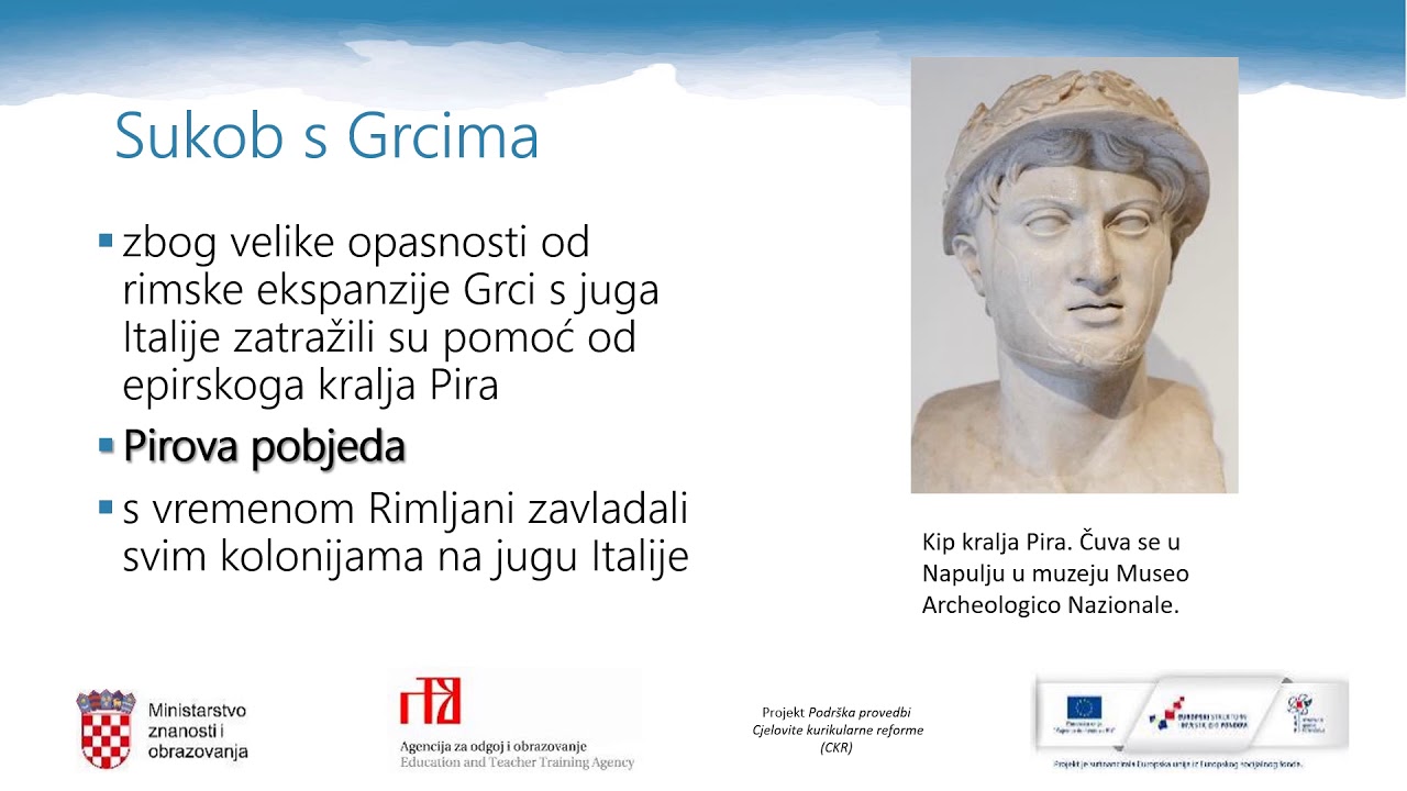 Povijest 1.r. SŠ - Antički Rim - gospodar Sredozemlja - YouTube