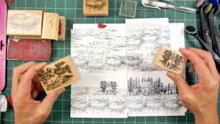 Stampscapes 101: Video 156.  Stamp 265D Sedge Cluster sm