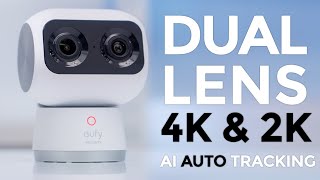 eufy Indoor Cam S350 - NEW Dual Lens & AI Detection & Tracking | 4K Video