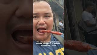 I tried the Longganisang Lucban in grilled style. #lucbanquezon #longganisa #LucbanTourism