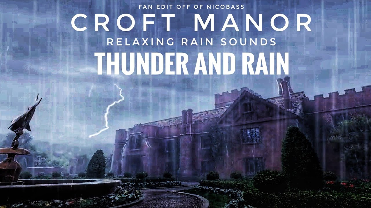 2 Minutes of Relaxing Rain sounds at Croft Manor - Fan edit - Nicobass Tomb Raider 2 Fan Remake