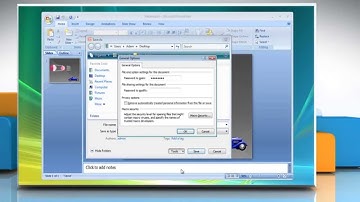 How to protect presentation file in PowerPoint 2007: on Windows® Vista?
