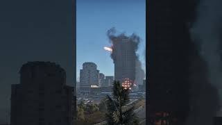 Massive Tallboy bomb destroys skyscraper in war thunder. #war #iran #israel #explore #viral
