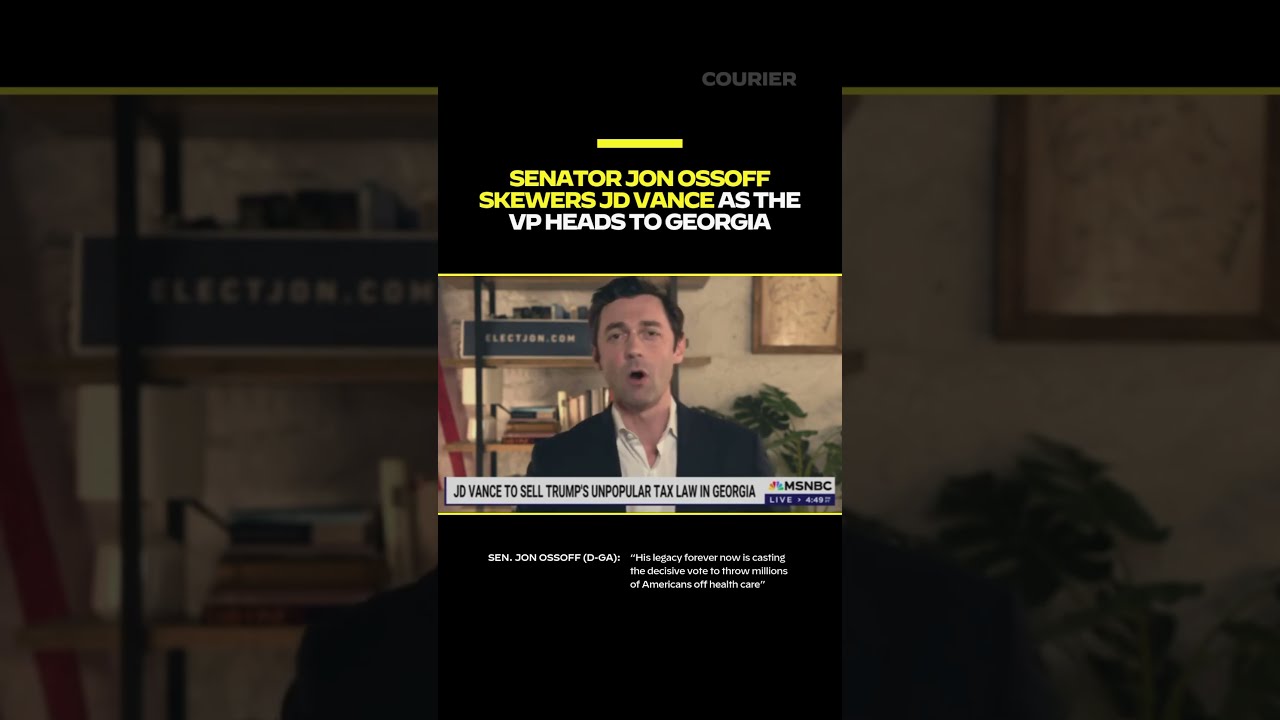 Senator Jon Ossoff Holds JD Vance Accountable For His Vote On Trump S One Big Beautiful Bill 