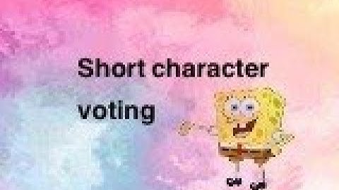 Short Character voting episode 4