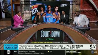 Full Nba Countdown Stephen A. Smith Predictions Thunder-Celtics In The Finals Would Go 7 Games