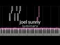 Joel sunny  luminary piano tutorial