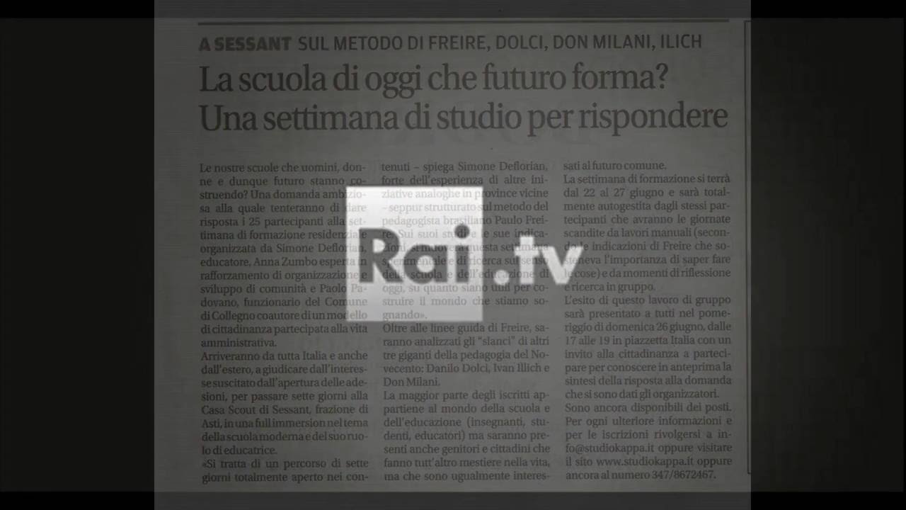 Anna Zumbo e Simone Deflorian - TGR Giornale Radio del Piemonte