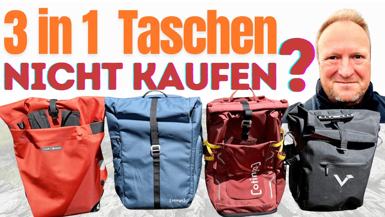3in1 Fahrradtaschen – Warum du fast immer falsch kaufst! (Ortlieb, Otinga & Valkental im Test)