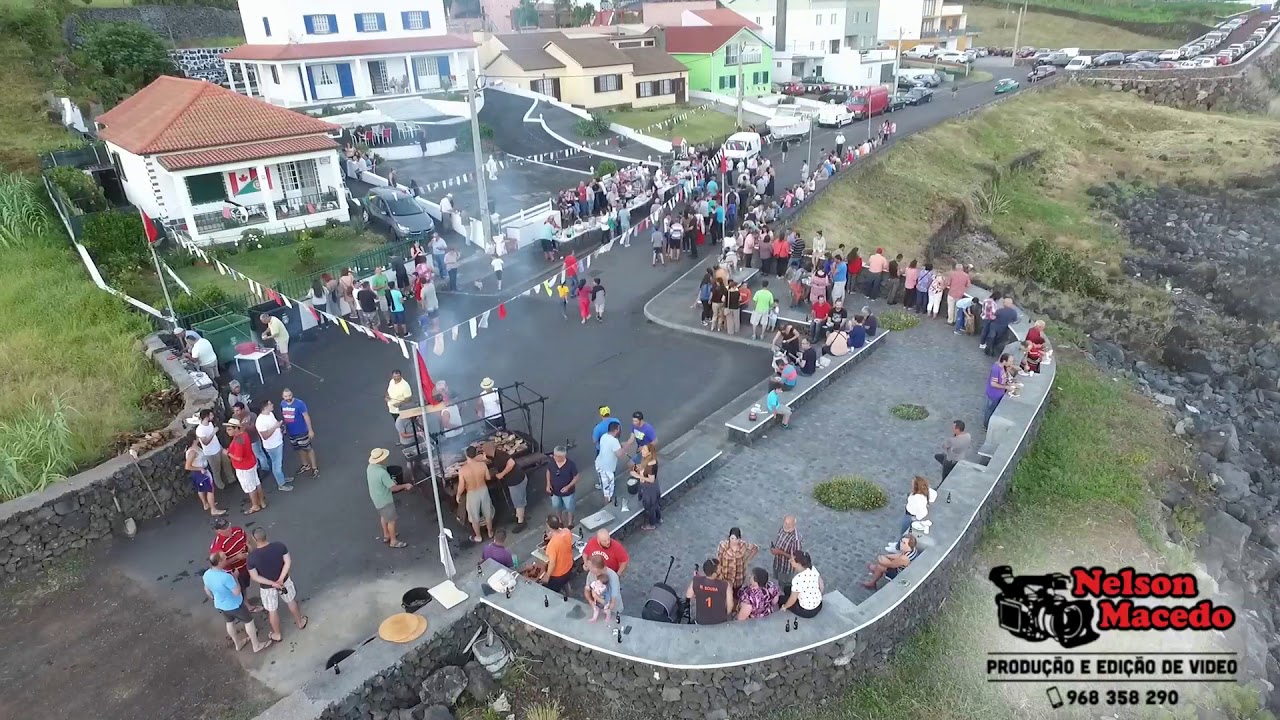 Festa de São João vista de cima, Fajã Grande 2018, Ilha de São Jorge Açores