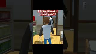 ada kuntilanank di rumah yuta?!! #sakuraschoolsimulator #shorts #horor #kuntilanak