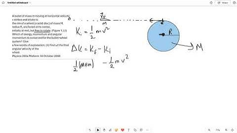 Yale Physics Problem: Conservation of Angular Momentum (Bullet & Disc)